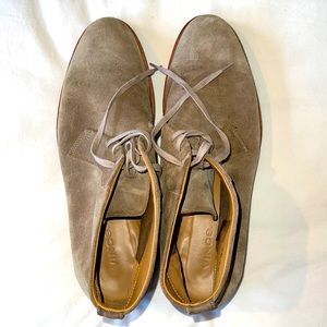 Vince Brown Suede Hi-Top Boots